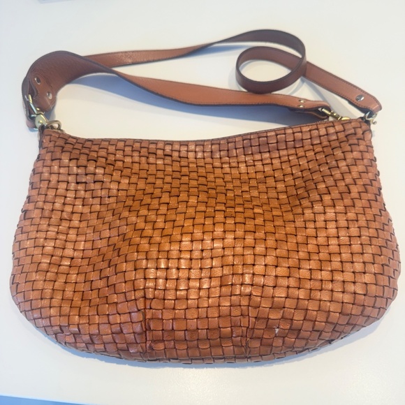 Clare V Moyen Messenger - Natural Woven Checker - Picture 2 of 9